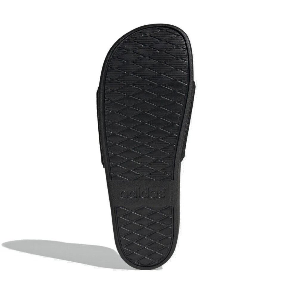 Adidas Adilette Comfort Slides Cloudfoam Sandals Black Women's 9 Men's 8 - Picture 10 of 10